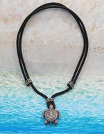 Carica l&#39;immagine nel visualizzatore di Gallery, collana surf con ciondolo tartaruga argento 925
