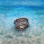 Cargar imagen en el visor de la galería, anello surf onde sole, passione per il mare.Anello artigianale in argento 925
