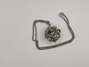 collana PALLINA di NATALE con perle Swarovski
