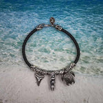 Charger l&#39;image dans la galerie, maori dente di squalo,surf,tartaruga, bracciale handmade in argento 925
